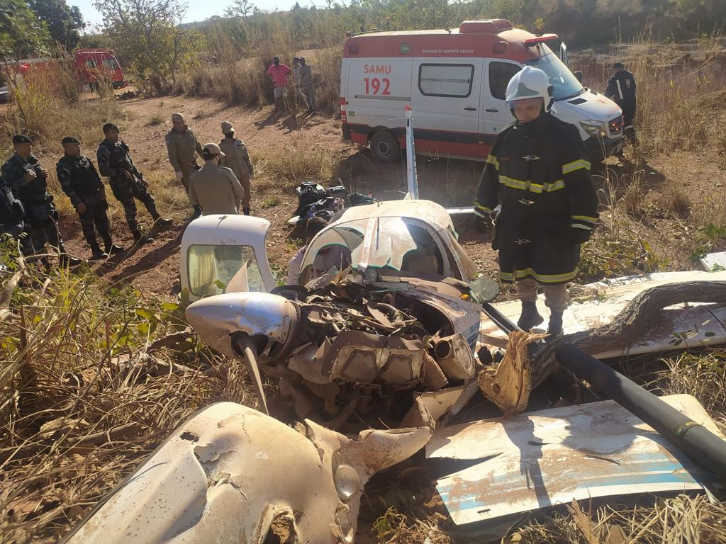 POCONÉ: PM, Ciopaer e Bombeiros auxiliam trabalho de resgate de vítimas de queda de aeronave