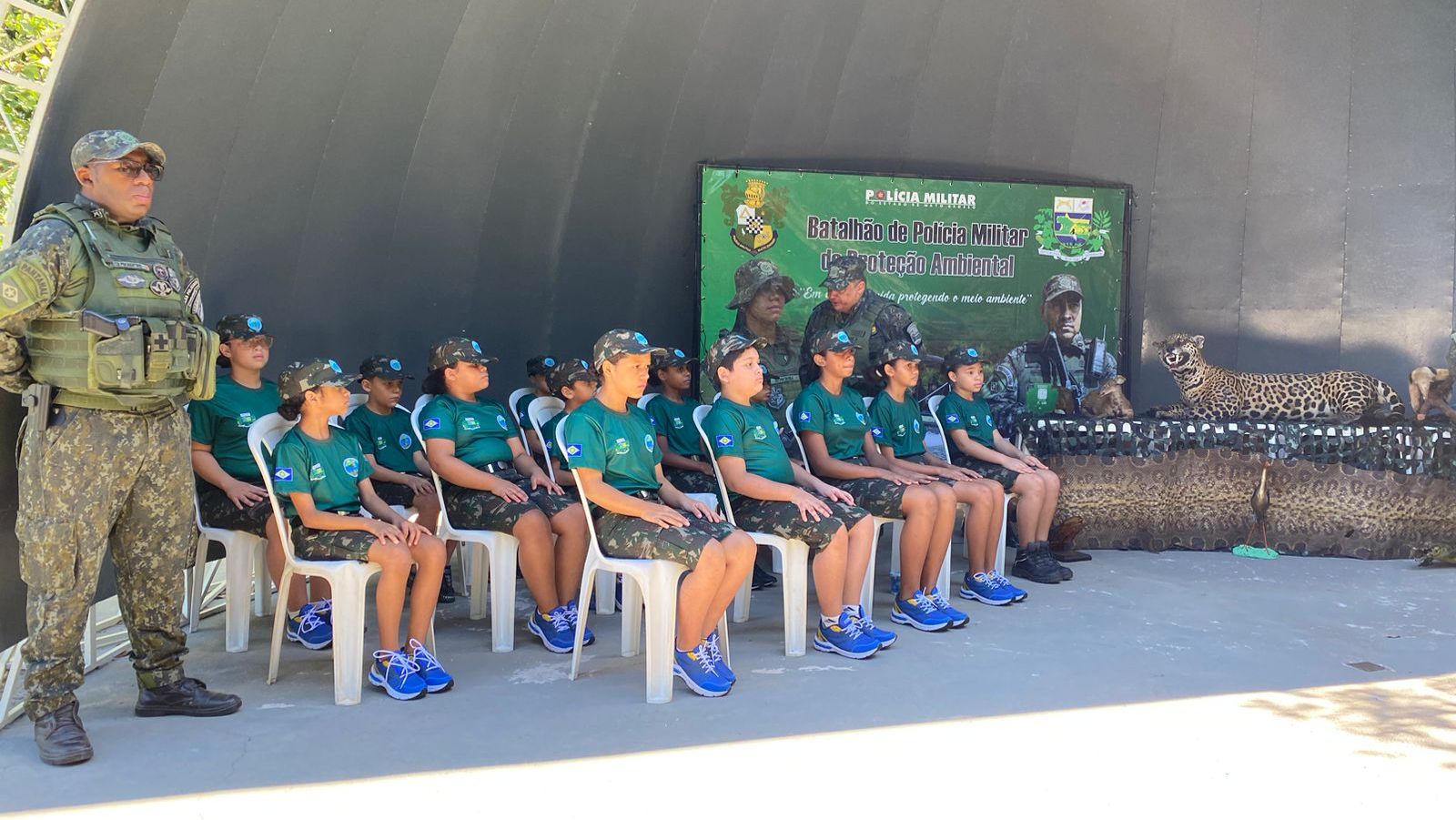 Polícia Militar conclui formação de crianças do projeto Agente Ambiental Mirim