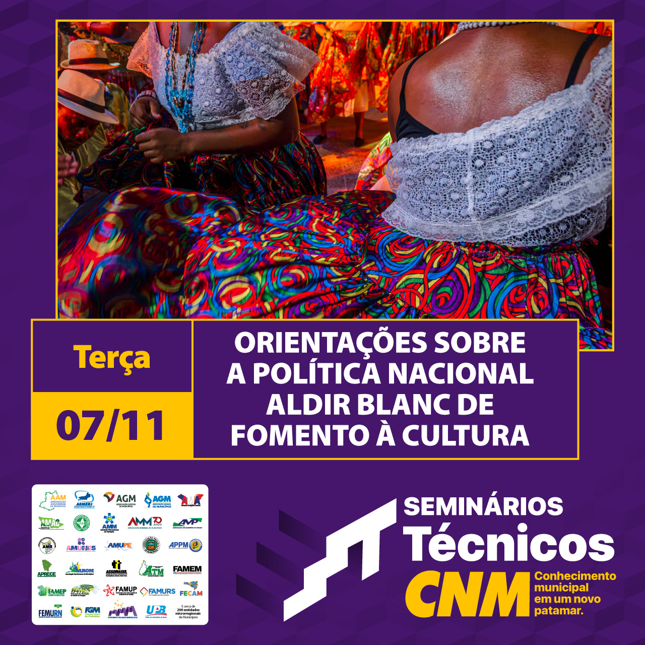 Seminário sobre Política Nacional Aldir Blanc será nesta terça-feira (7)