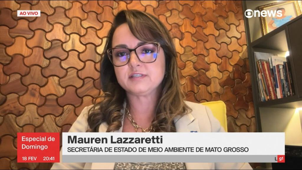 Na GloboNews secretária Mauren afirma que o estado assegura o desenvolvimento econômico sustentável