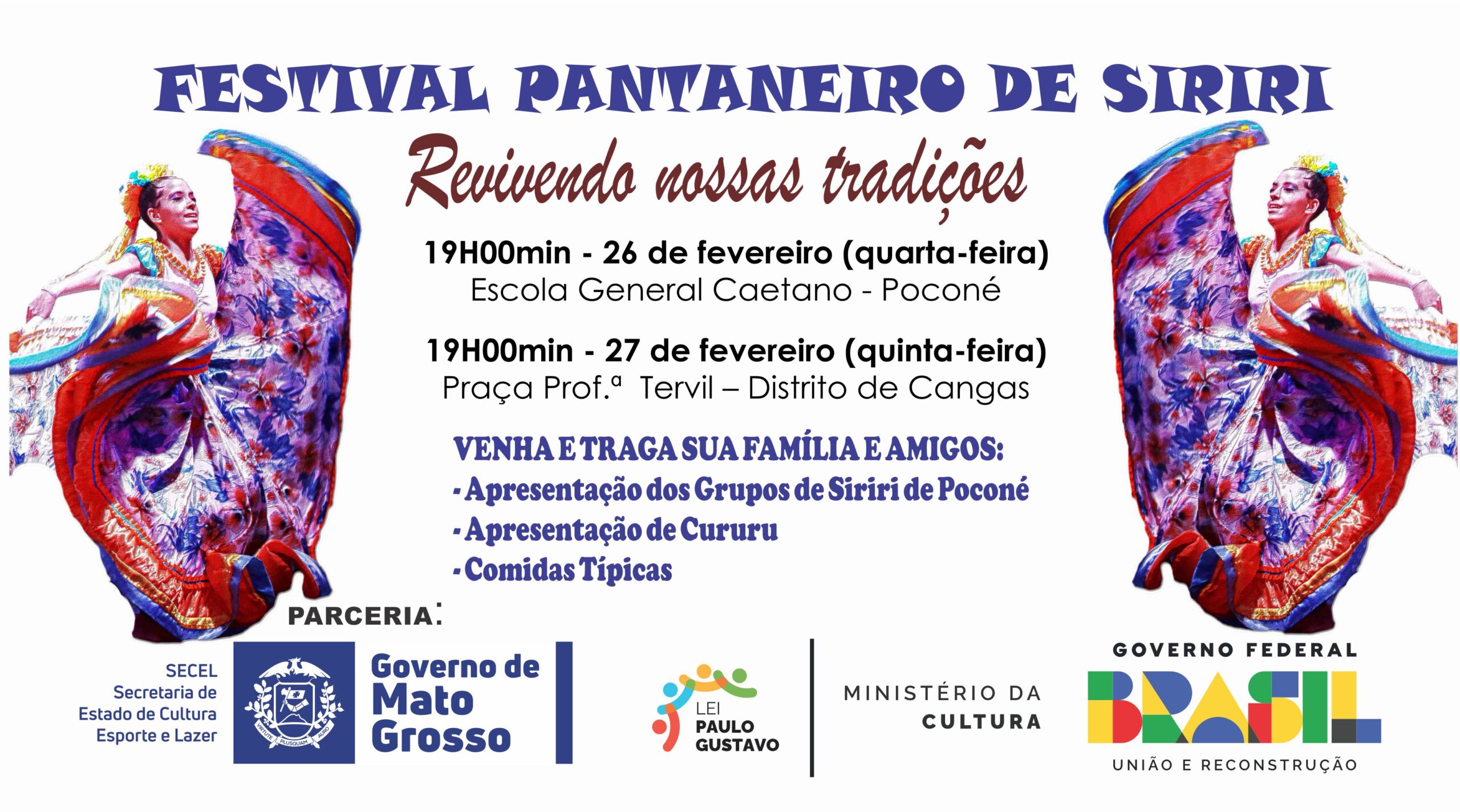 CULTURA:  Festival pantaneiro de siriri acontece em Poconé